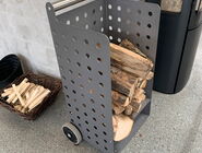 Holzaufbewahrungswagen